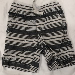 Grey and white stripes shorts